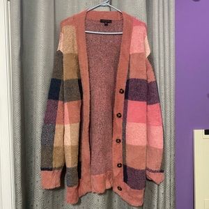 Ann Taylor plaid sweater